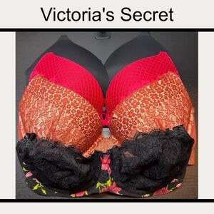 Victoria’s Secret 4 Pc Bra Lot 34D